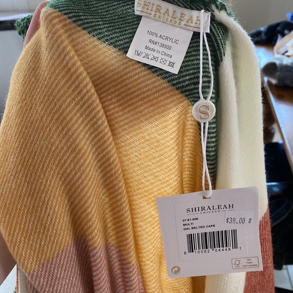 Pretty multi color jacket/poncho. - Picture 4 of 4